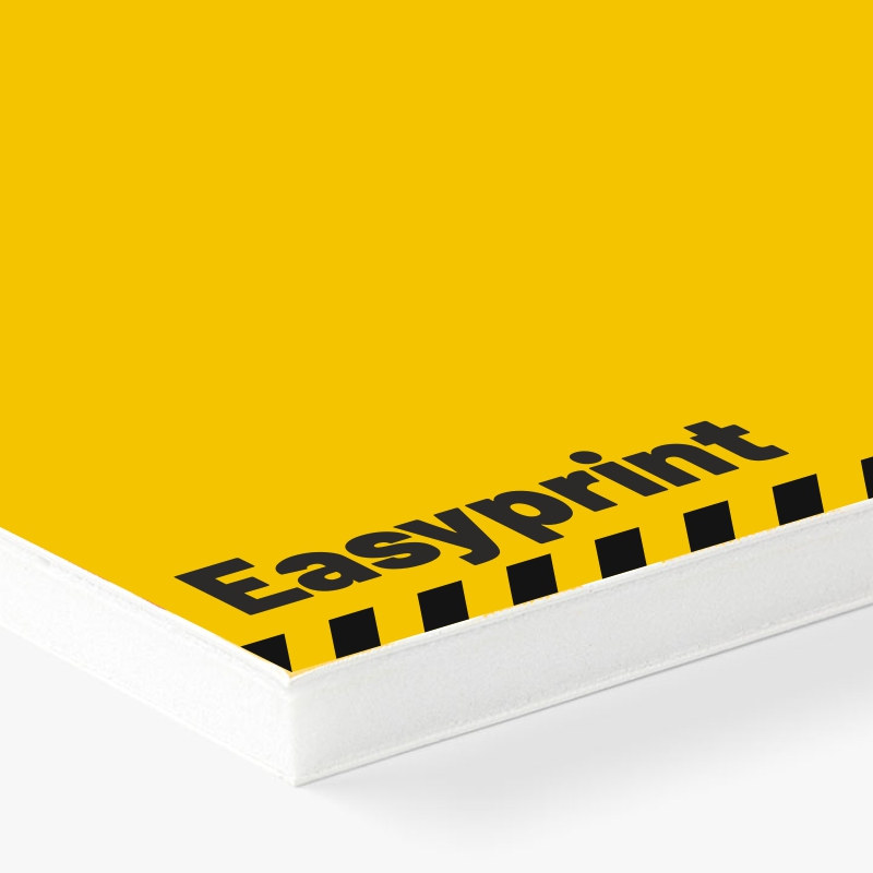 Bedruckte Easyprint-Platte von Bauzaun-Druck.de