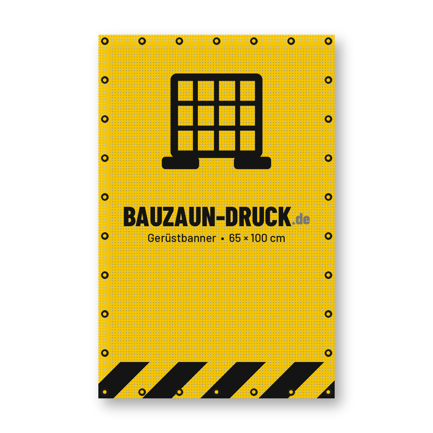 Gerüstbanner 65 × 100 cm von Bauzaun-Druck.de