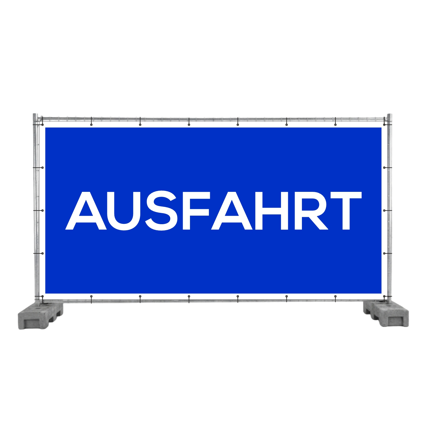 Bauzaunbanner Ausfahrt