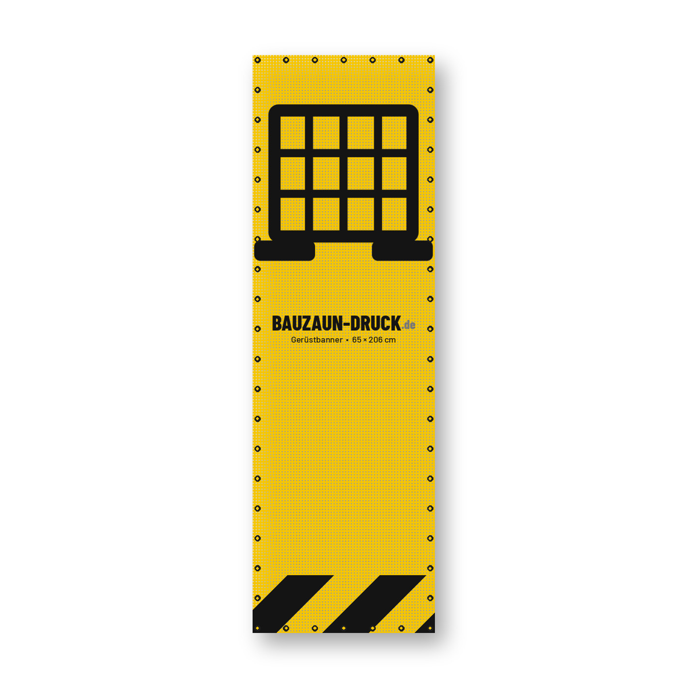 Gerüstbanner 65 × 206 cm von Bauzaun-Druck.de