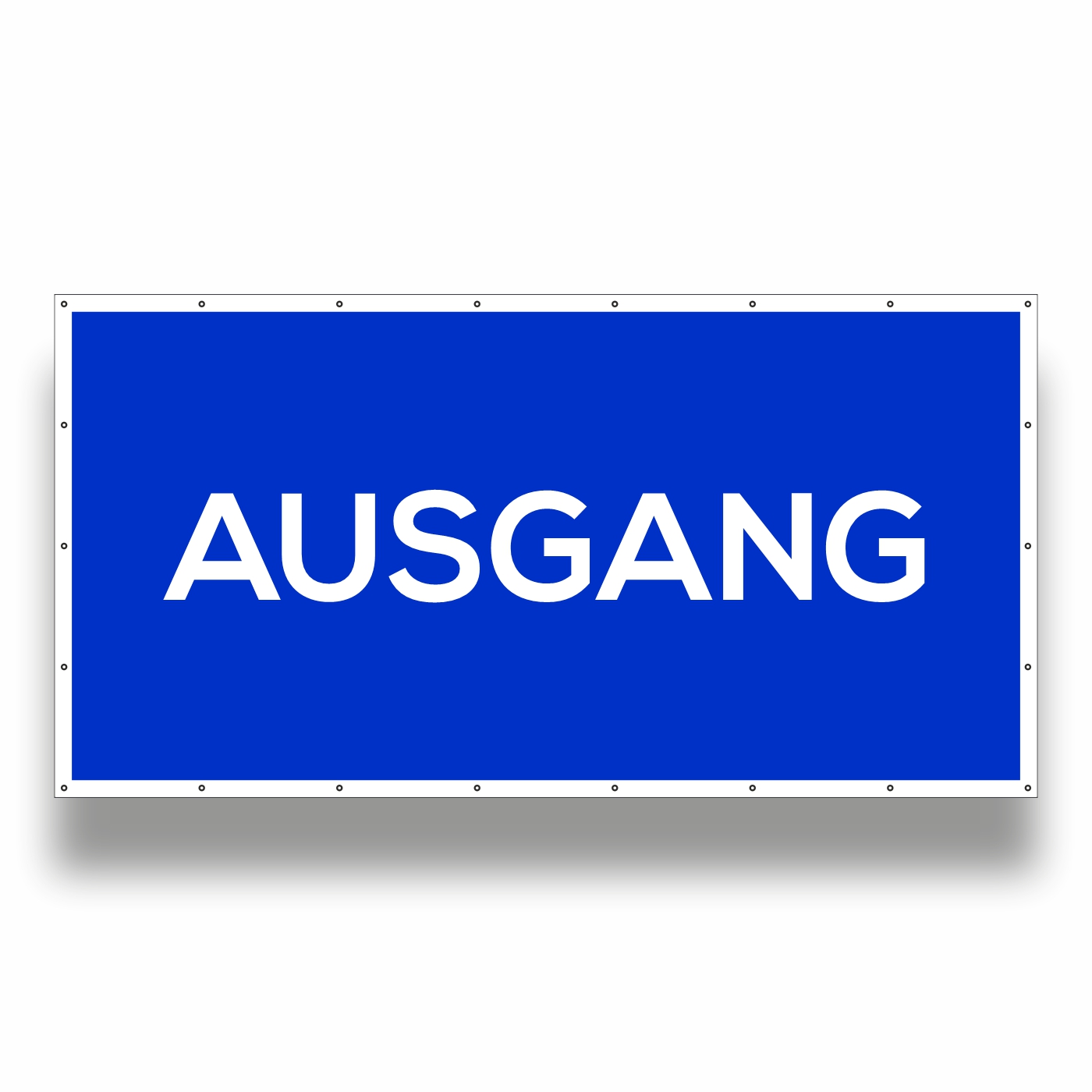 Bauzaunbanner Ausgang