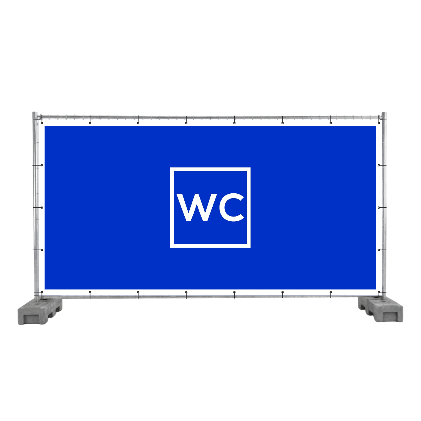 Bauzaunbanner WC
