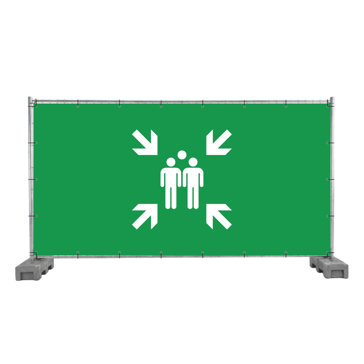 Bauzaunbanner Sammelstelle