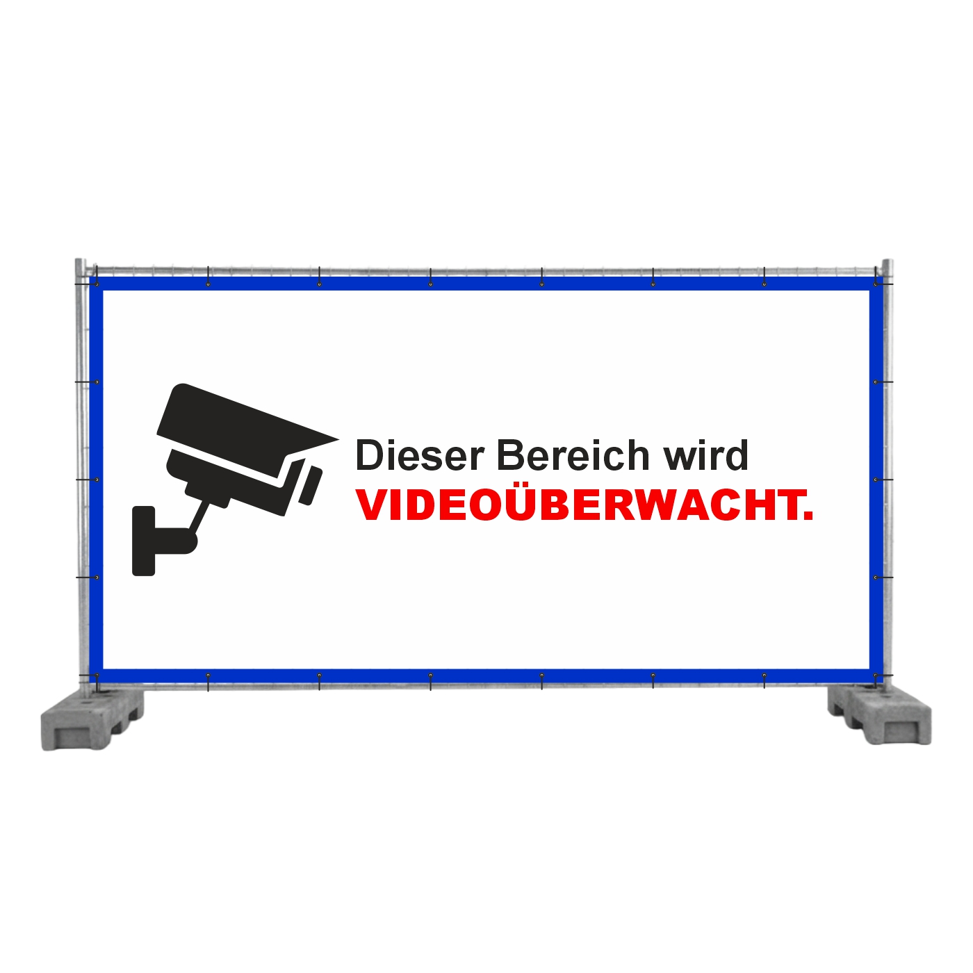 Bauzaunbanner Videoüberwachung