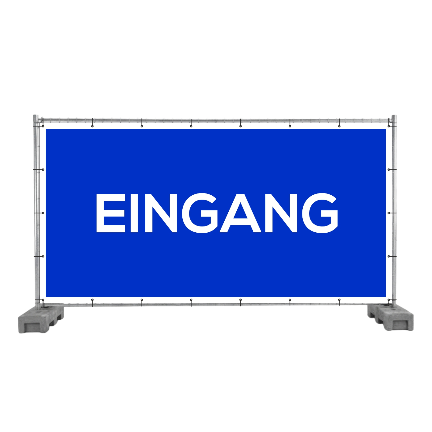 Bauzaunbanner Eingang
