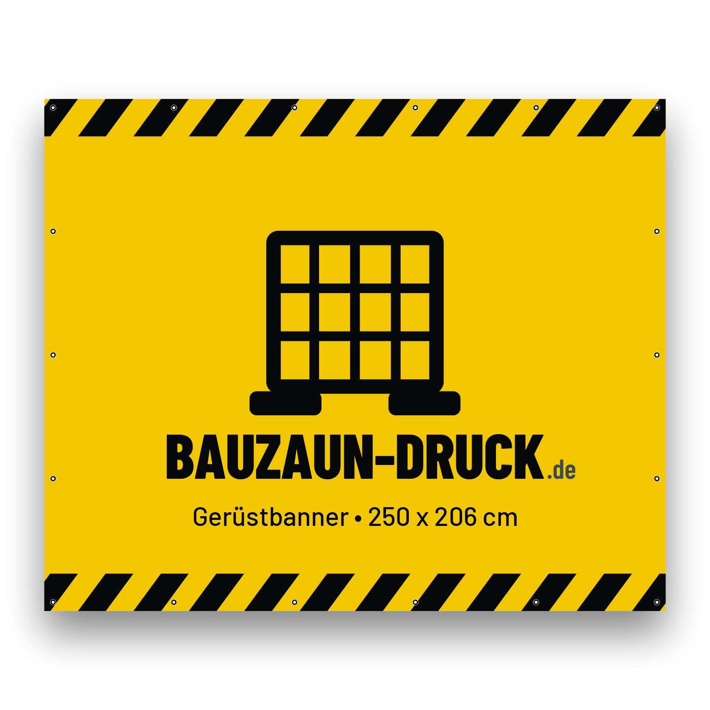 Gerüstbanner 250 × 206 cm von Bauzaun-Druck.de