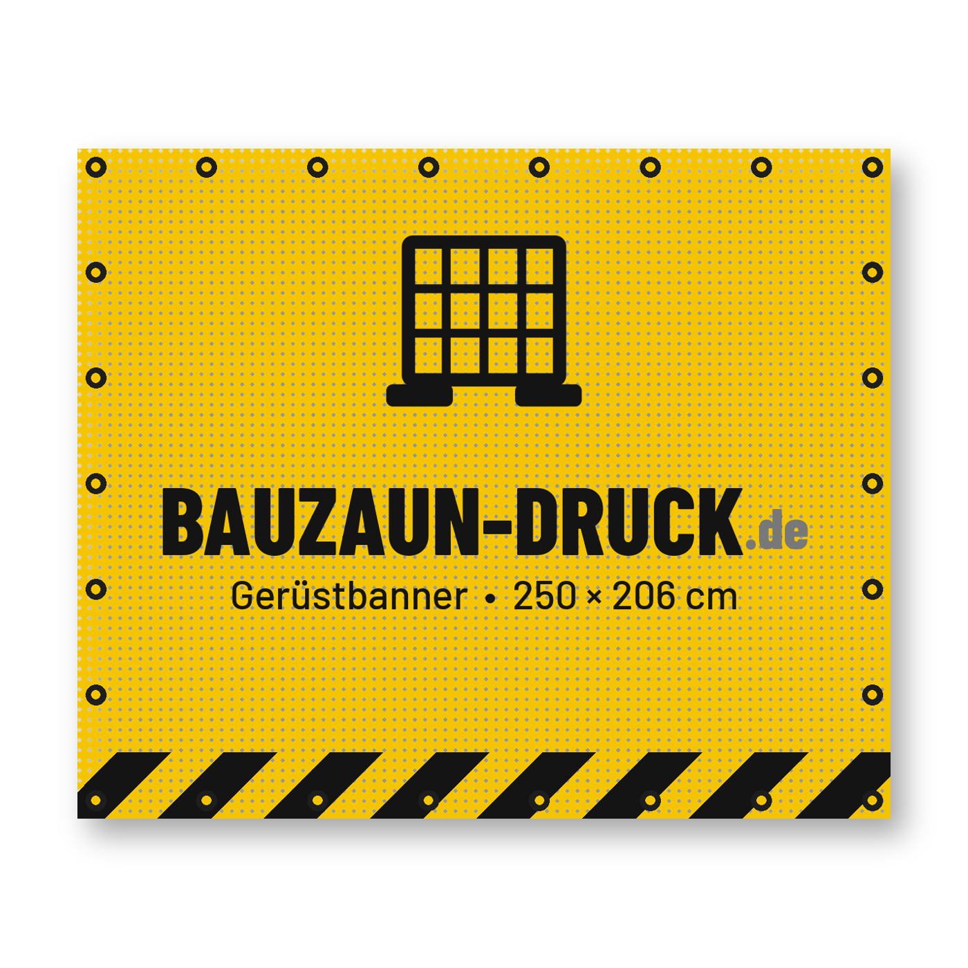 Gerüstbanner 250 × 206 cm von Bauzaun-Druck.de