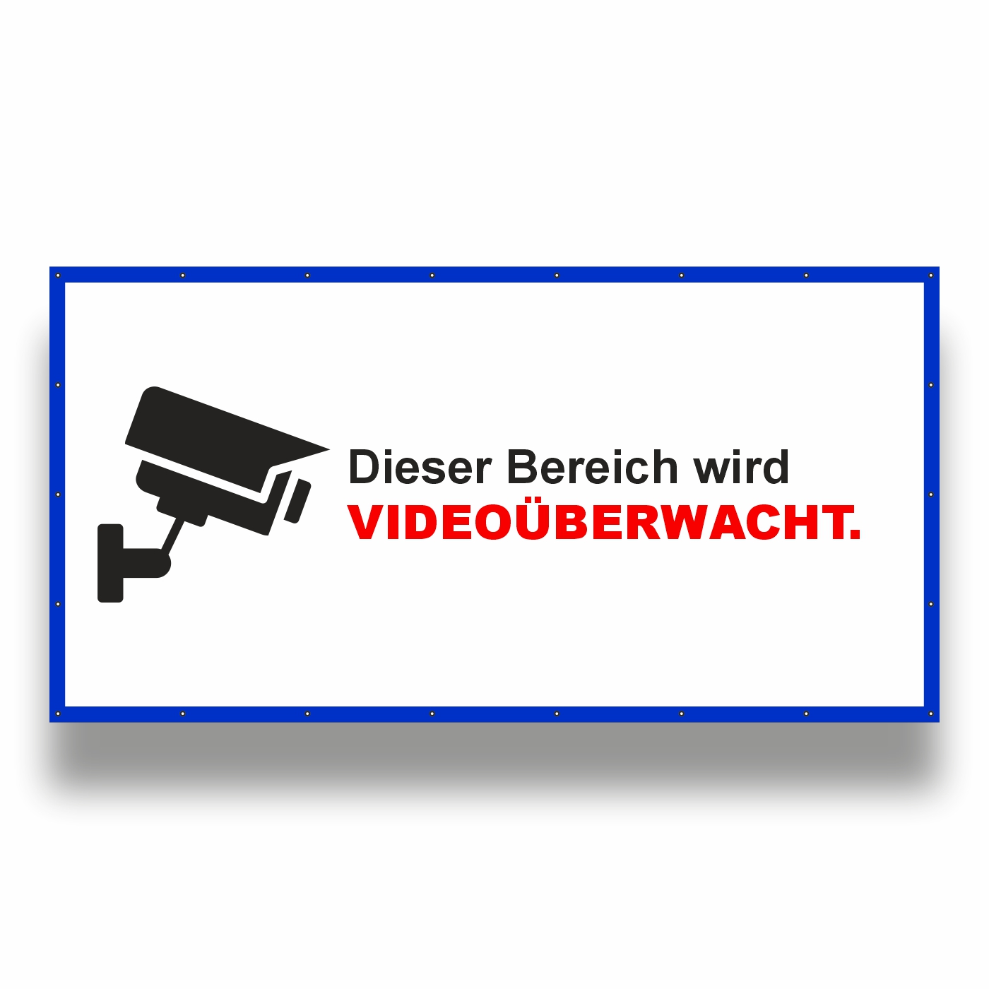 Bauzaunbanner Videoüberwachung