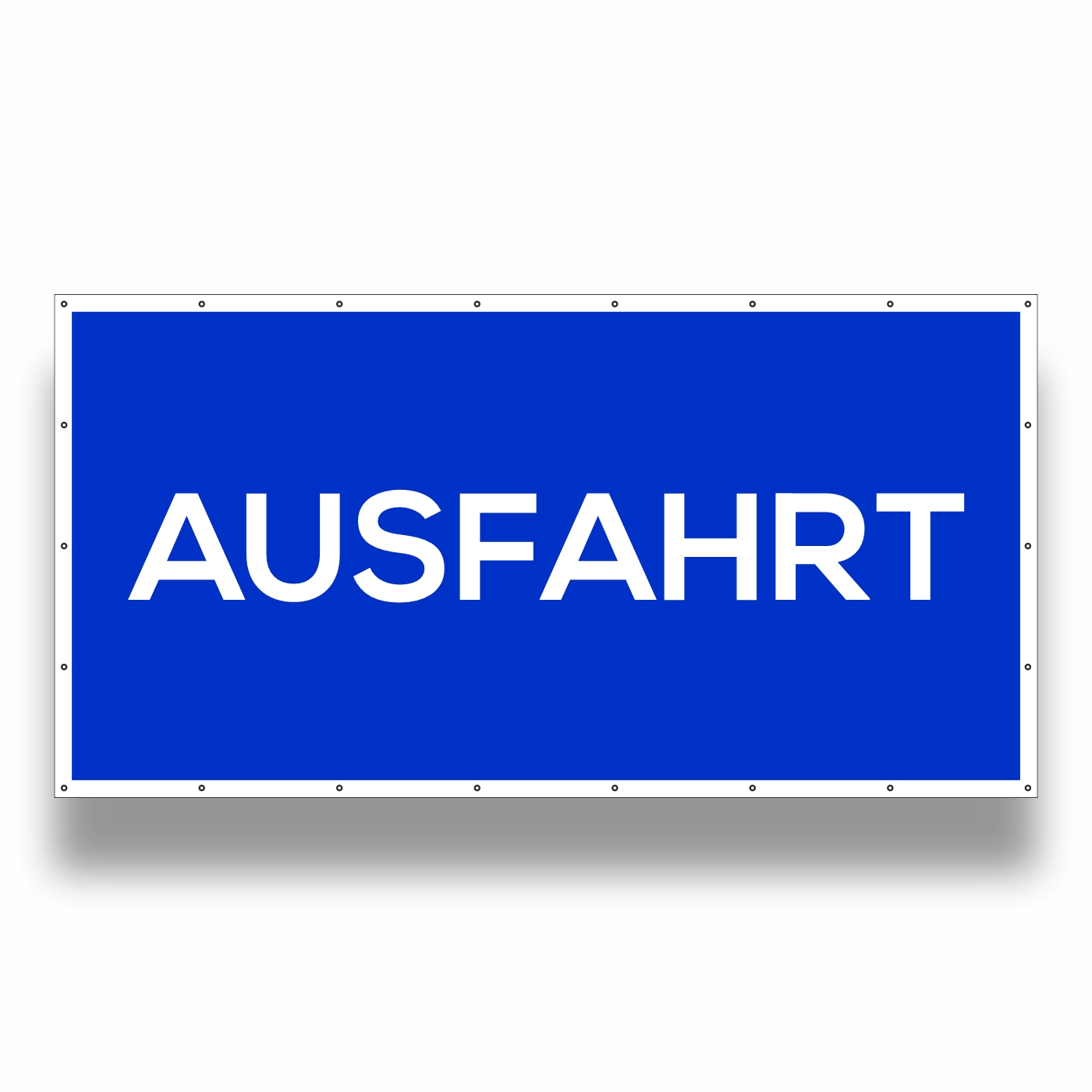 Bauzaunbanner Ausfahrt