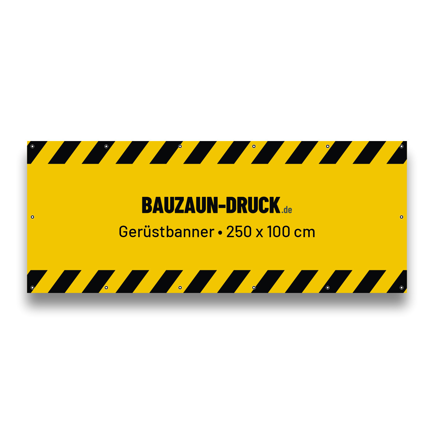 Gerüstbanner 250 × 100 cm von Bauzaun-Druck.de
