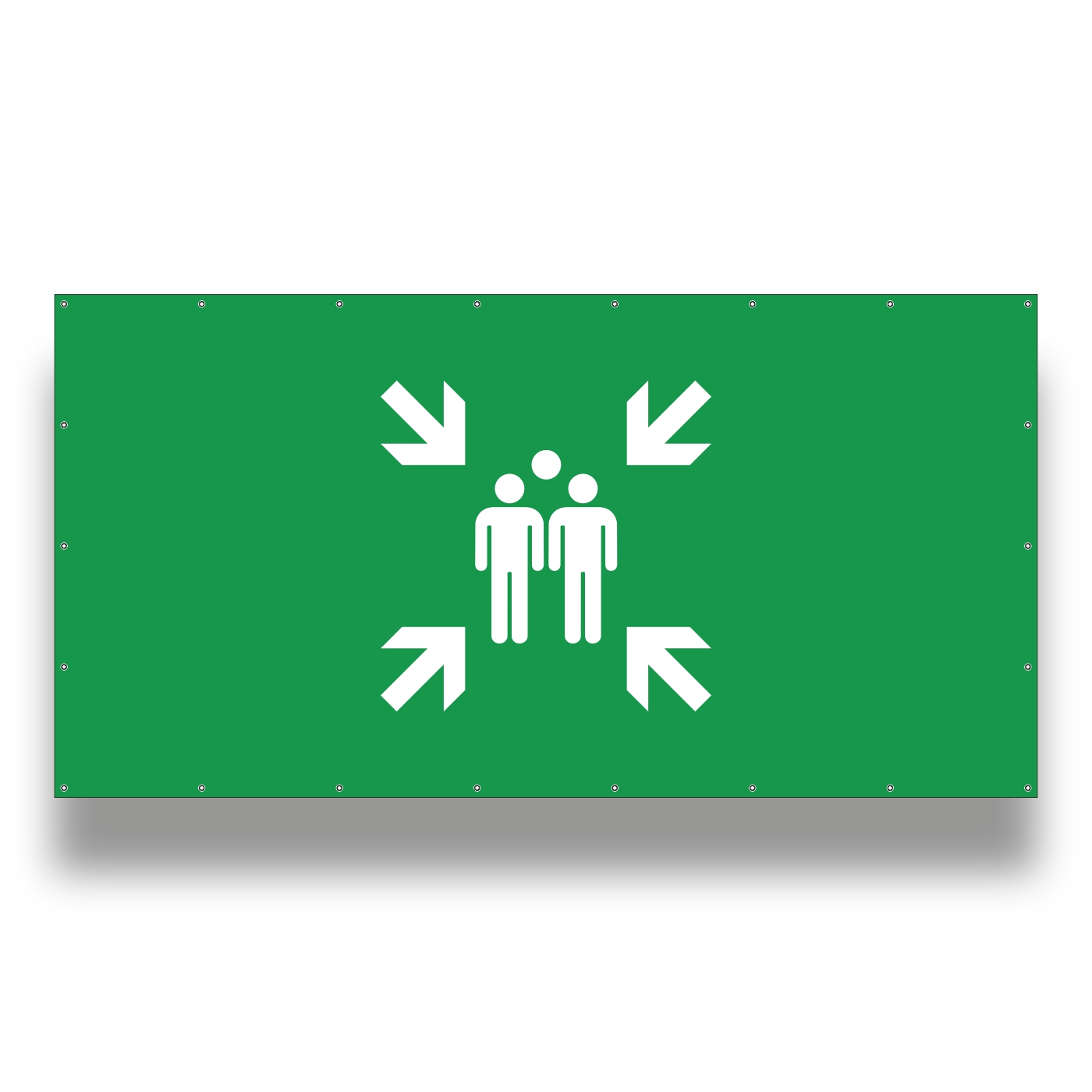 Bauzaunbanner Sammelstelle