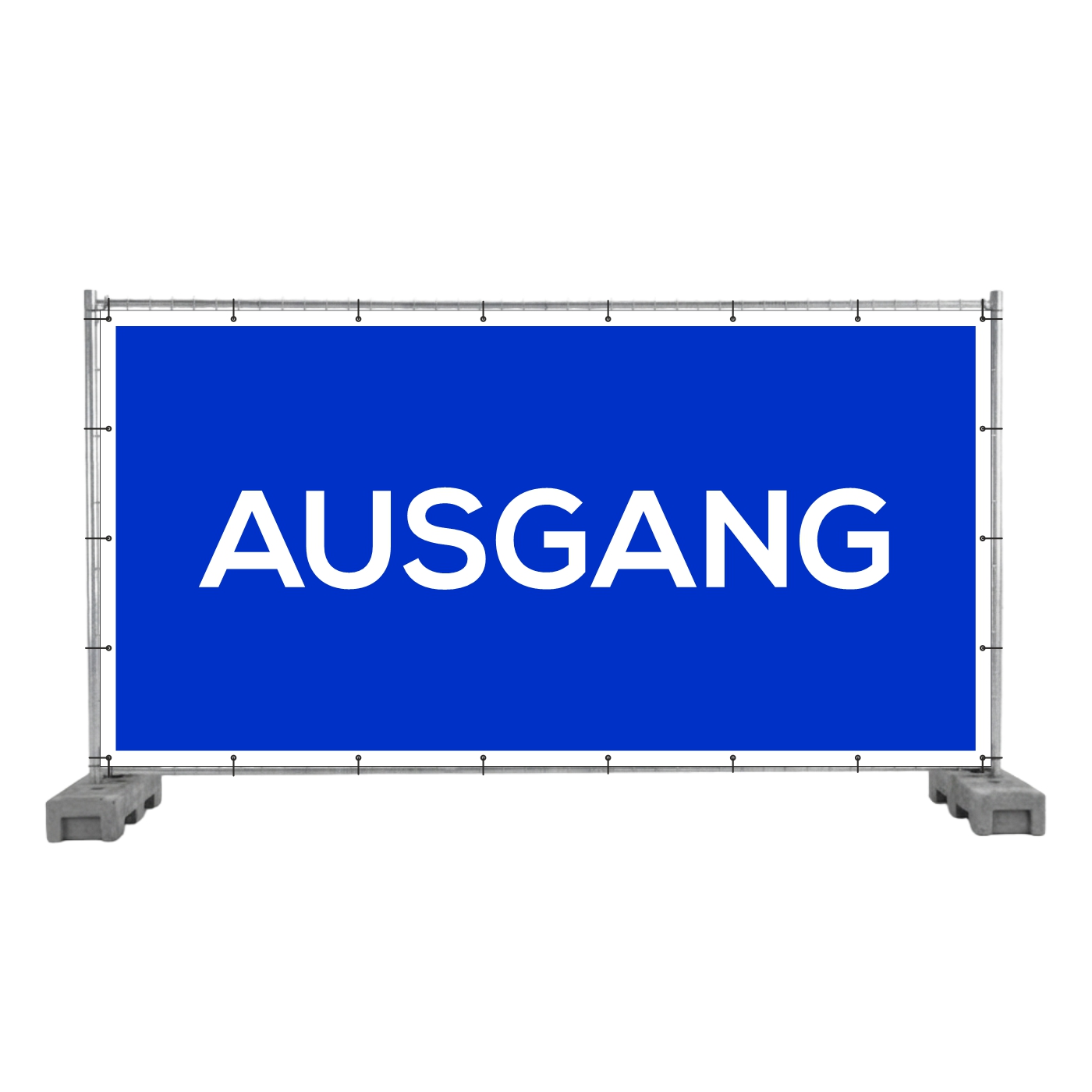 Bauzaunbanner Ausgang
