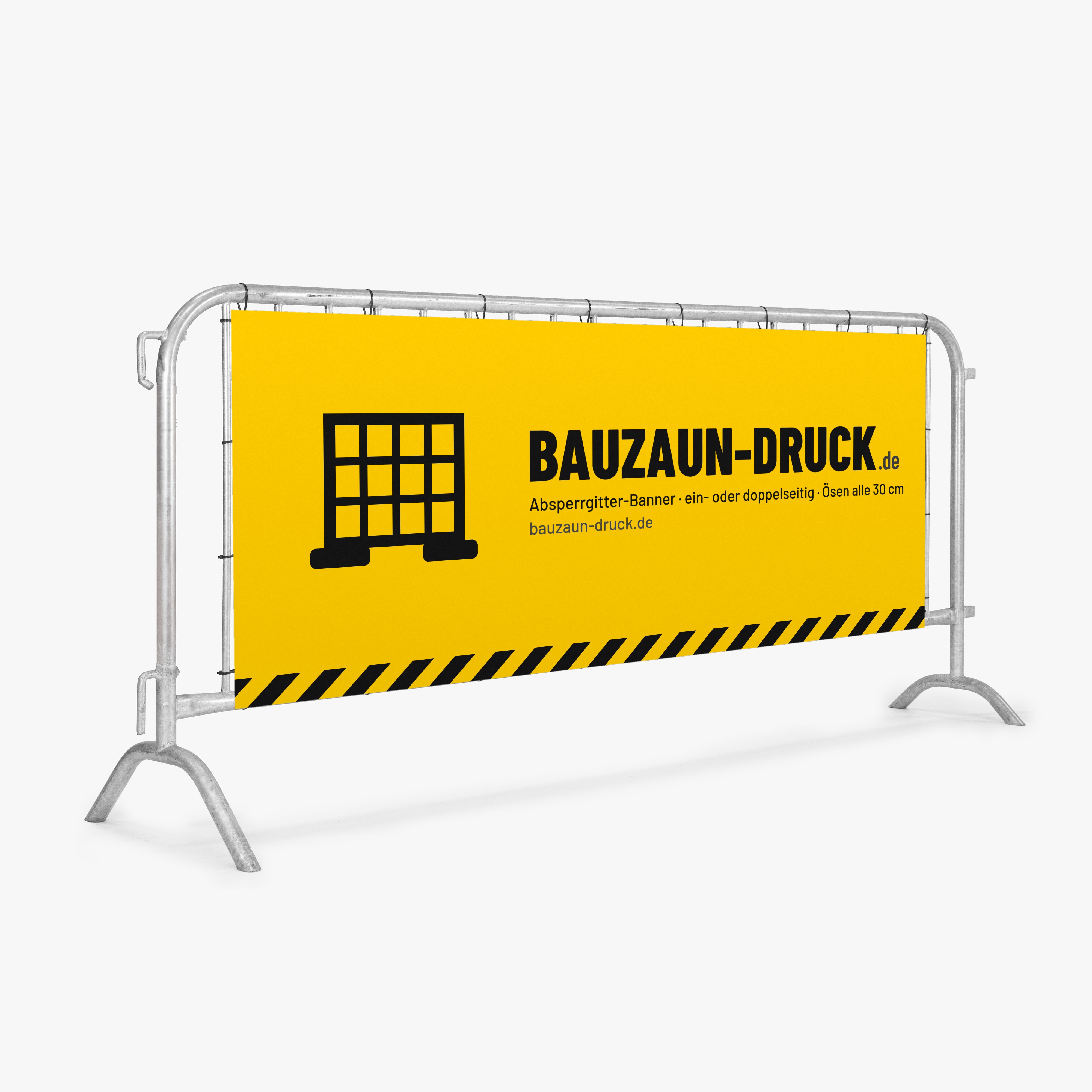 Absperrgitter-Banner bedrucken