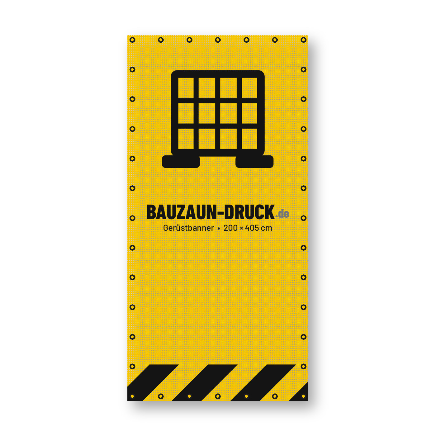 Gerüstbanner 200 × 405 cm von Bauzaun-Druck.de