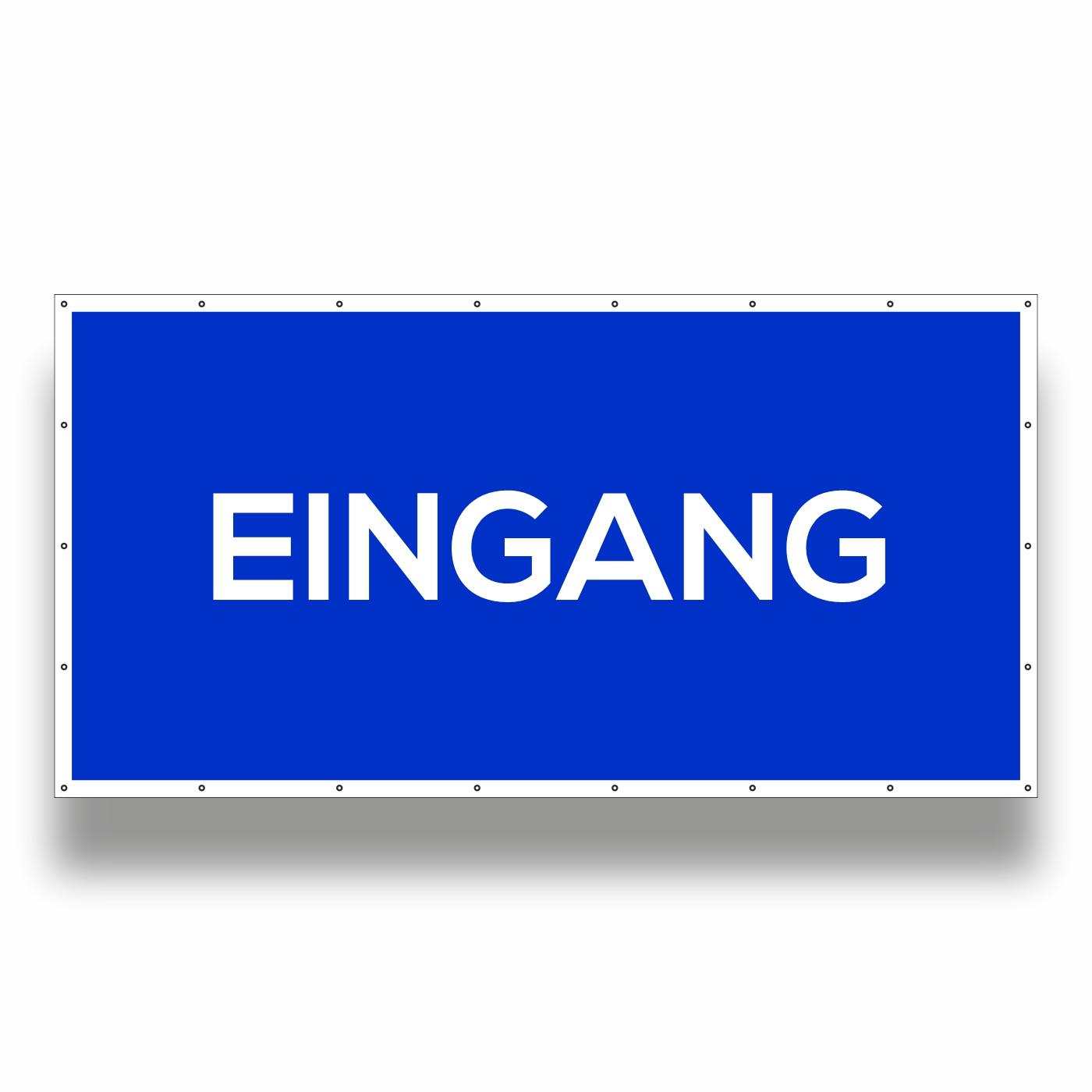 Bauzaunbanner Eingang