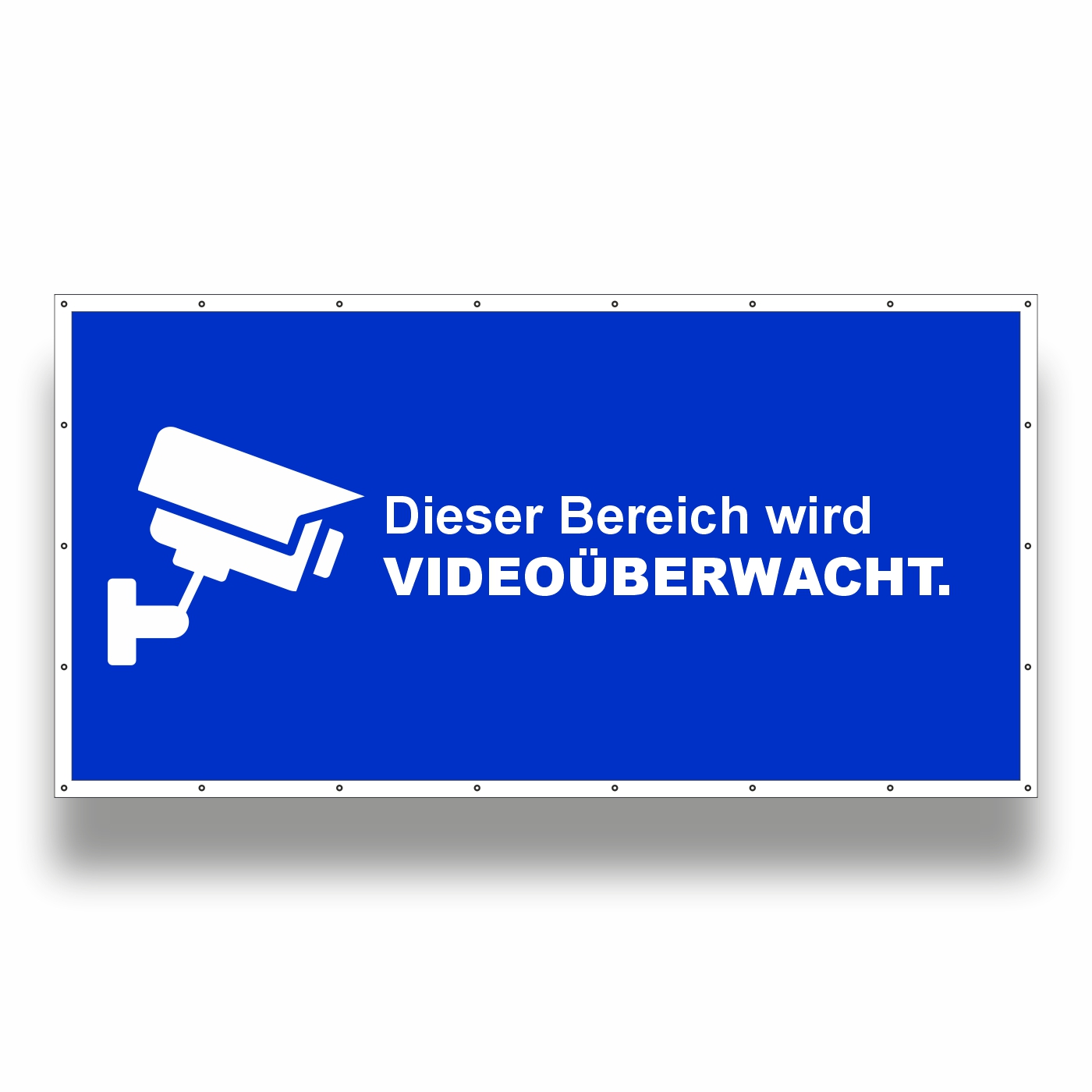 Bauzaunbanner Videoüberwachung (Motiv 2)