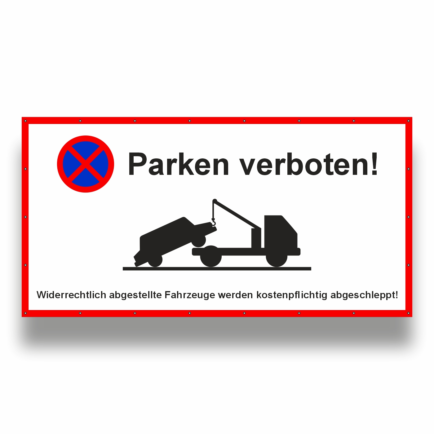 Bauzaunbanner Parken verboten