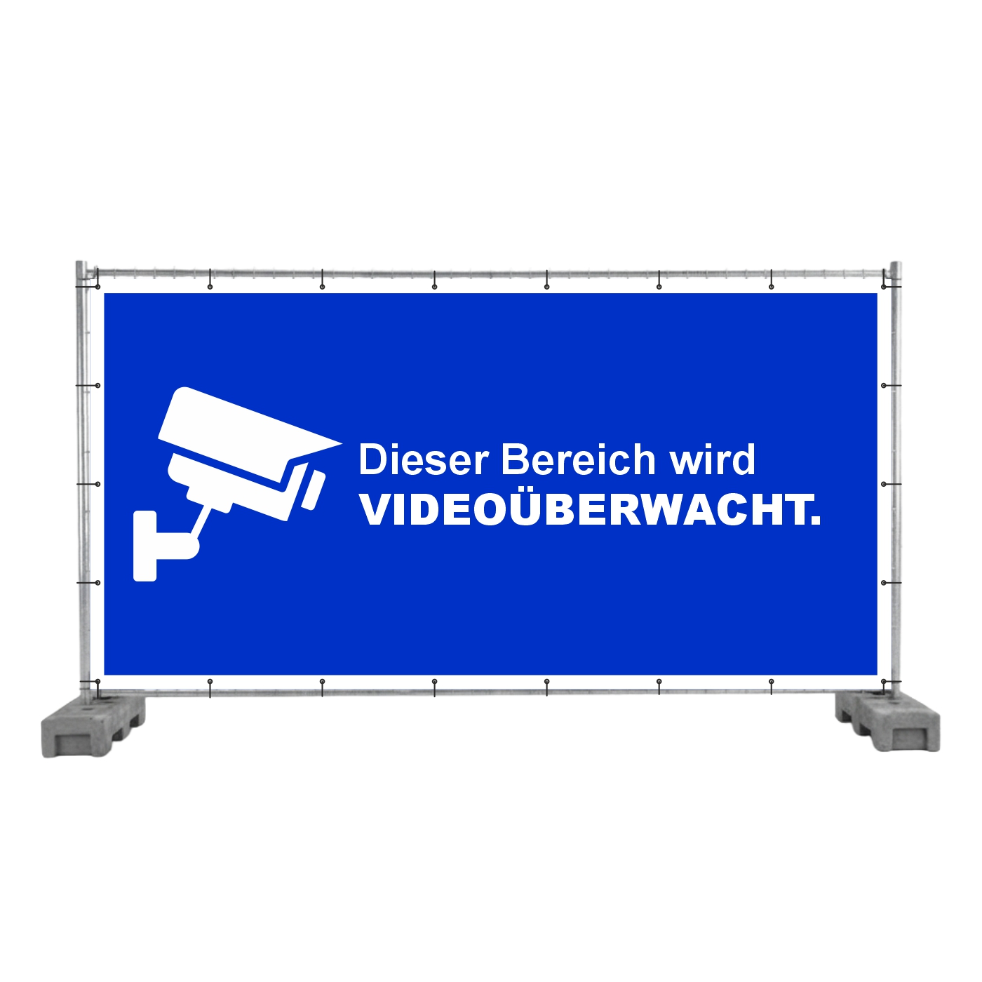 Bauzaunbanner Videoüberwachung (Motiv 2)